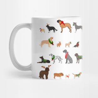 Full batch of holiday doggos Mug